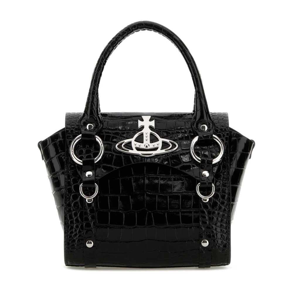 Vivienne Westwood Betty Zwarte Leren Handtas Black Dames