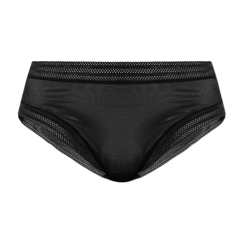 Hanro Vrouw Zwart Ondergoed Dames, Xs, Transparante Briefs