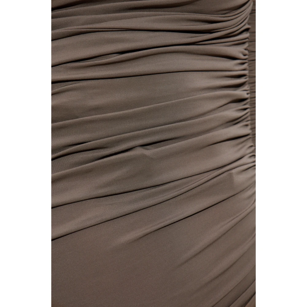 Alaïa Jurk met drapering Brown Dames