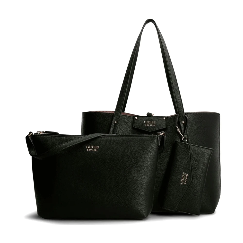 Guess Women's Black Shopper Brenton Tote Bag