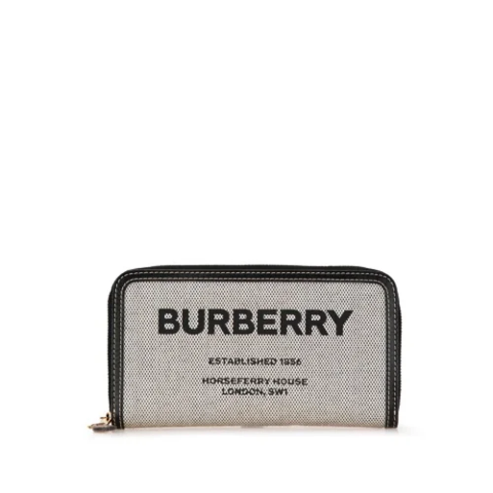 Burberry Vintage Pre-owned Canvas wallets Black Dames