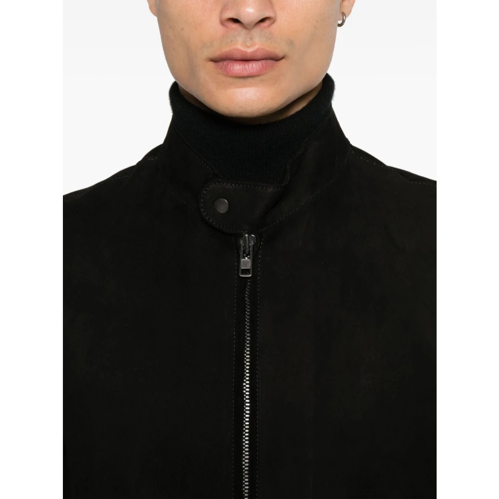 Salvatore Santoro Zwarte Stijlvolle Jassen Black Heren