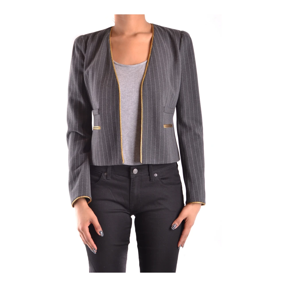 Pinko Women's Gray Blazers, M, Structured Blazer