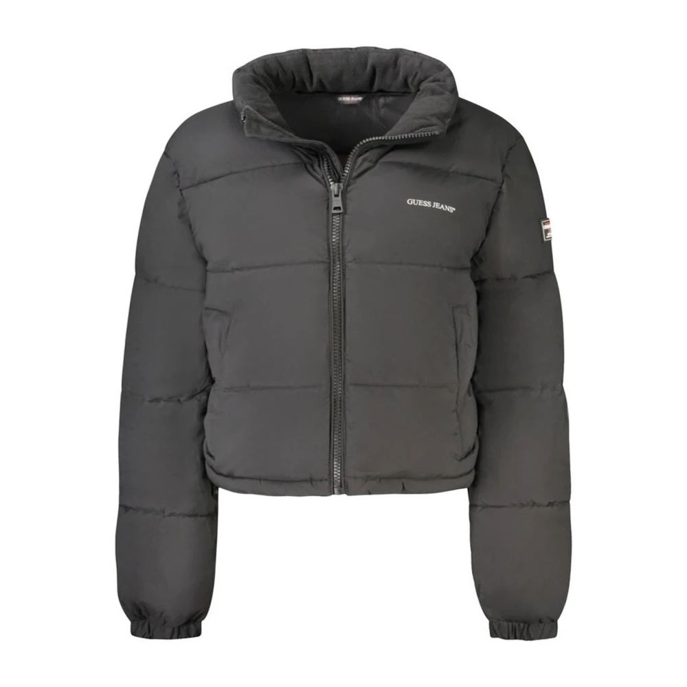 Guess Zwarte polyesterjas en -jas voor vrouwen Black Dames