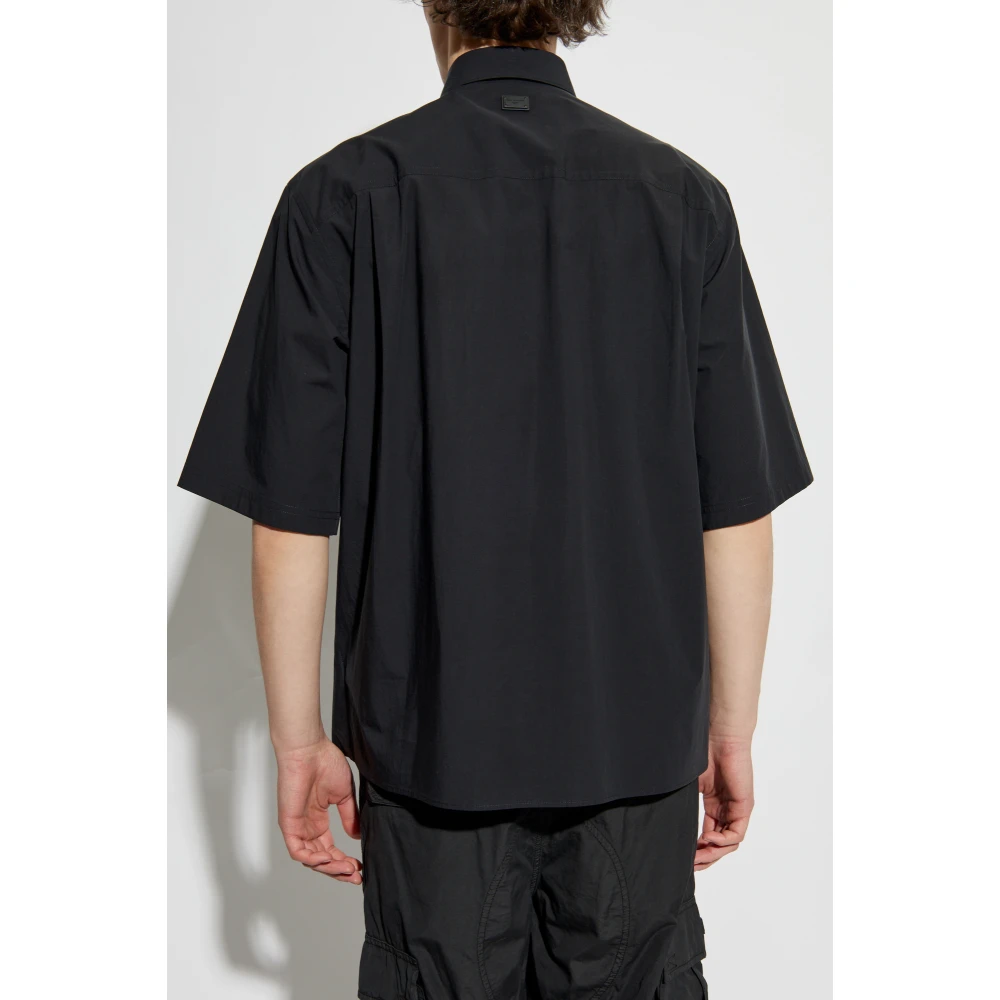 Dolce & Gabbana Overhemd met zakken Black Heren