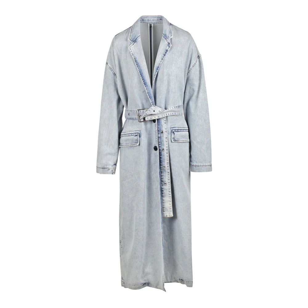 Jucca Stijlvolle Blauwe Denim Jas Blue Dames