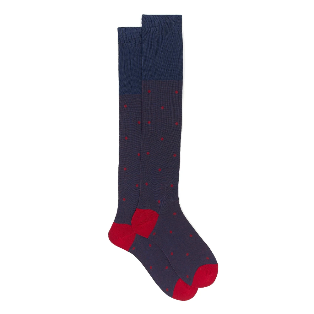 Gallo Lange Katoenen Herensokken met Polka Dot Patroon Multicolor Heren