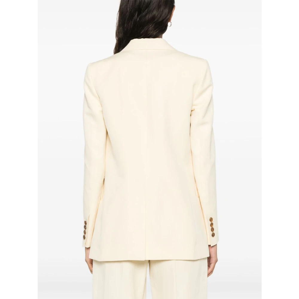Blazé Milano Witte Blazer Jas Dames Buitenkleding White Dames