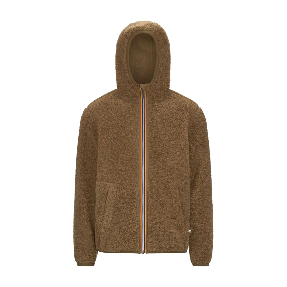 K-way Stijlvolle hoodie voor mannen Brown Heren