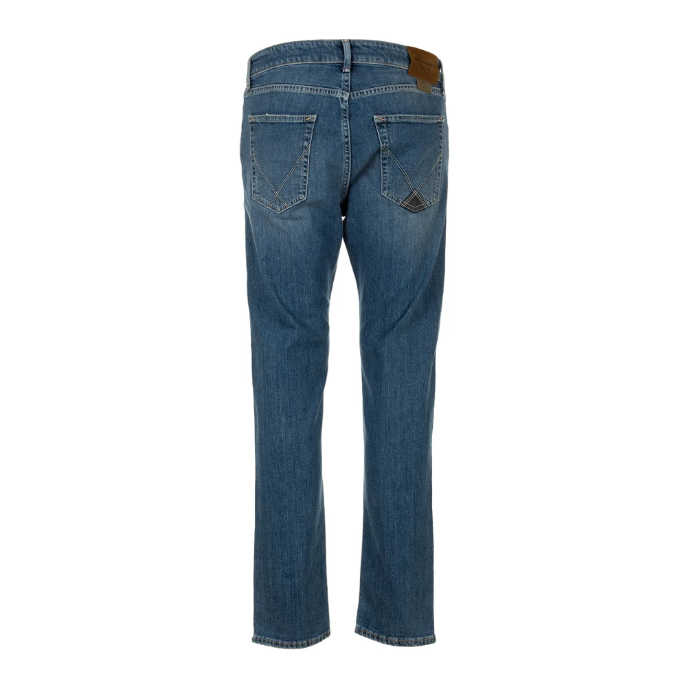 Roy Roger's Slim-Fit Stone Denim Jeans Blue Heren