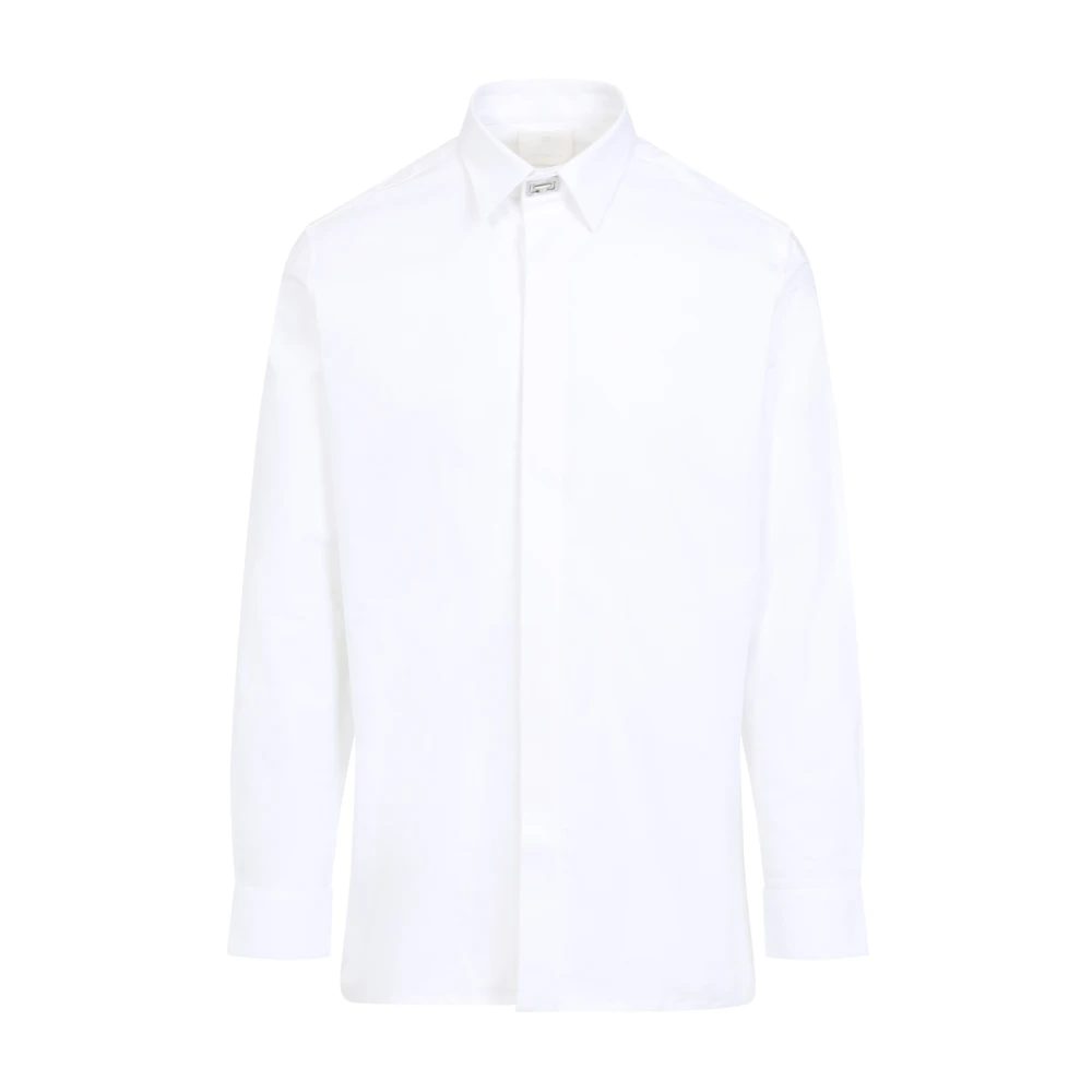Givenchy, Skjorta, Herr, 2Xl, Bomull, Vit skjorta för en stilfull look