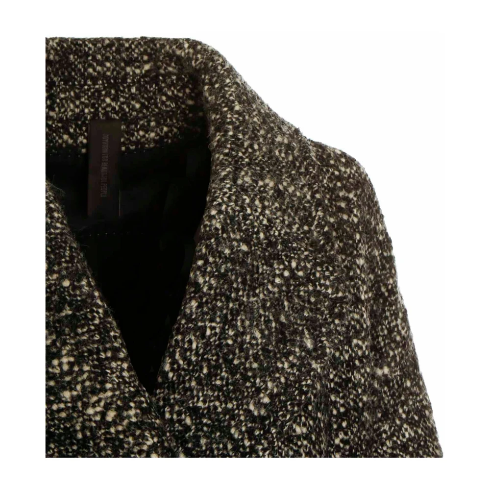 drykorn Gepoederde wollen mix casual caban jas Brown Heren