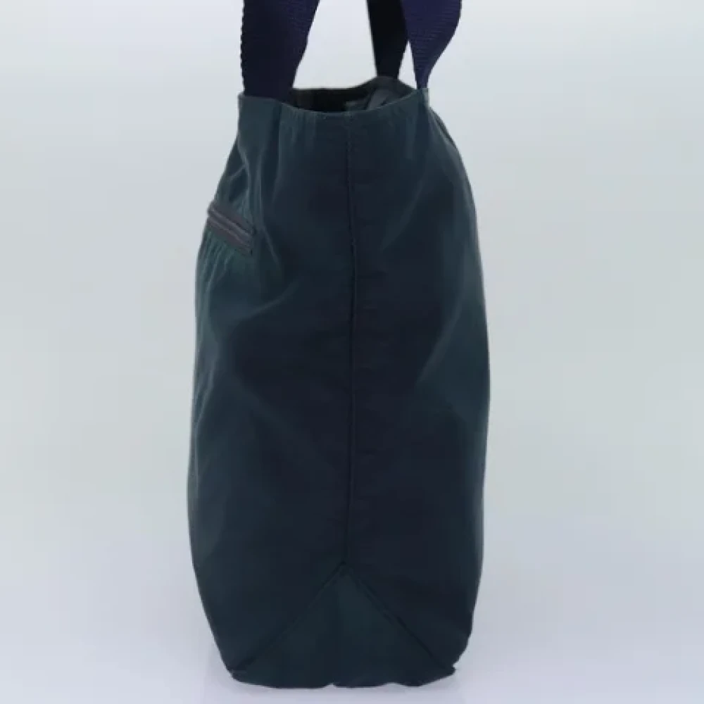 Prada Vintage Pre-owned Nylon handbags Blue Dames