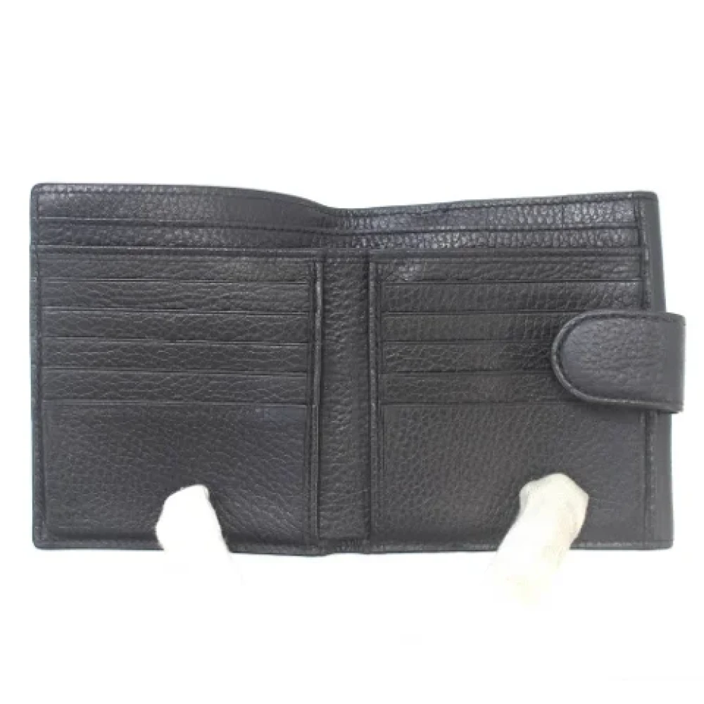 Gucci Vintage Pre-owned Leather wallets Black Dames