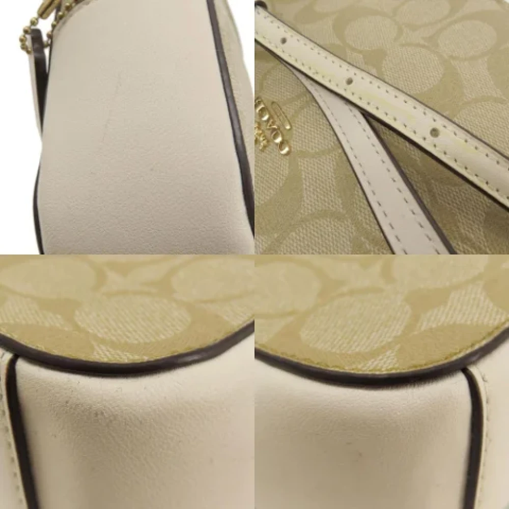 Coach Pre-owned Canvas shoulder-bags Beige Dames