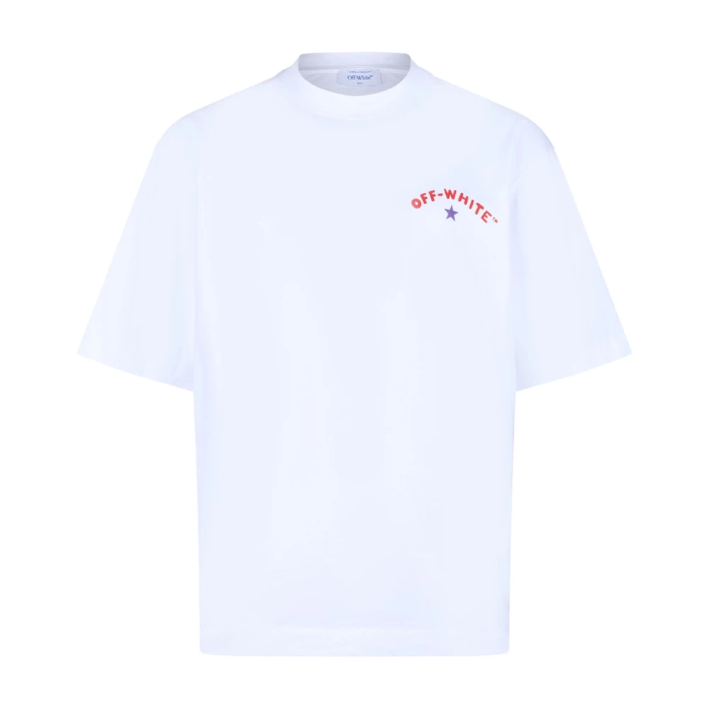 Off White Ster Pijl Logo Print T-Shirt White Heren
