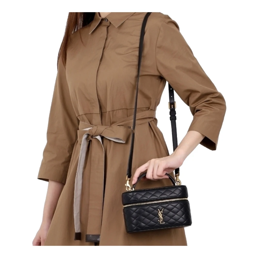 Saint Laurent Gaby Vanity Tas met YSL Logo Black Dames