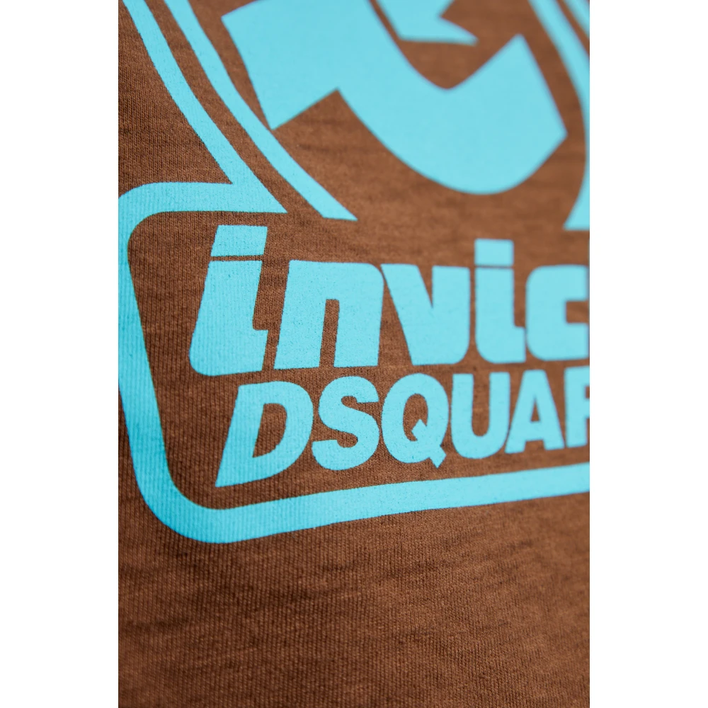 Dsquared2 T-shirt met print Brown Dames