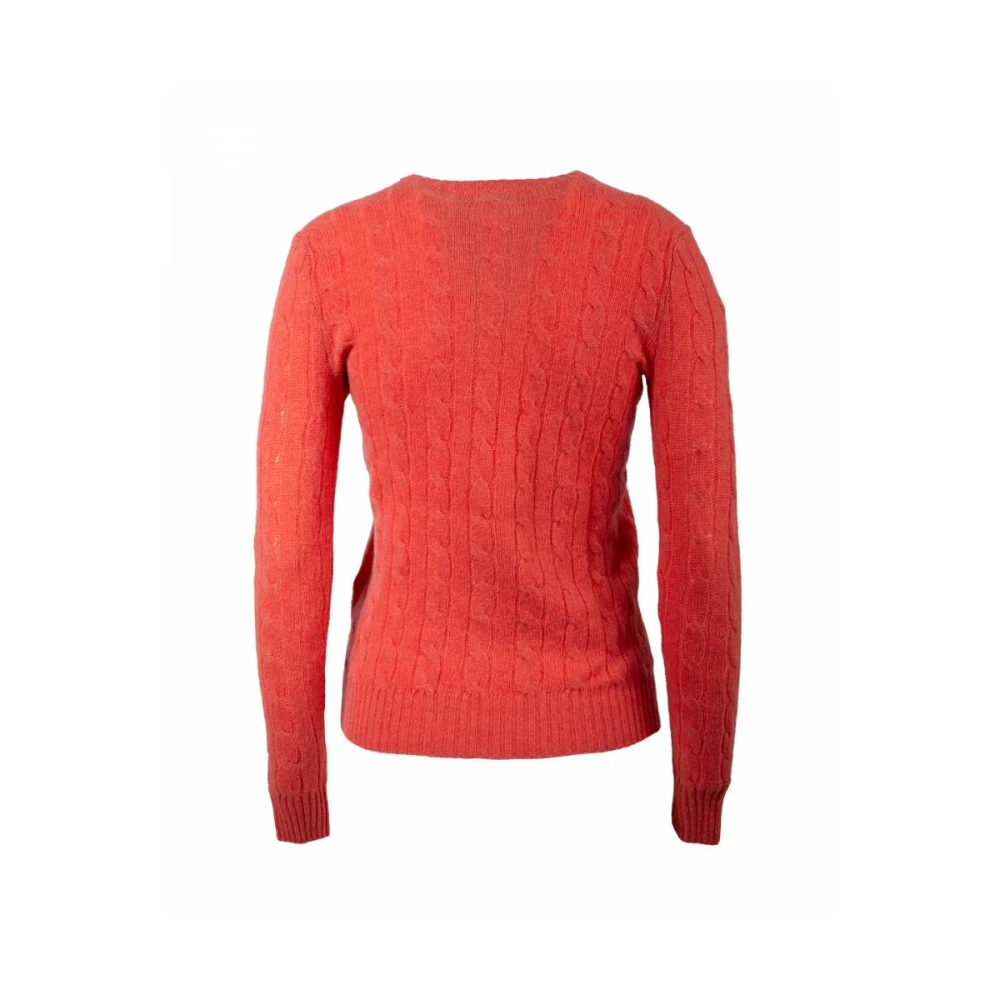 Polo Ralph Lauren Lange Mouw Pullover Trui Red Dames