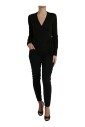 black-v-neck-crossed-cardigan-sweater