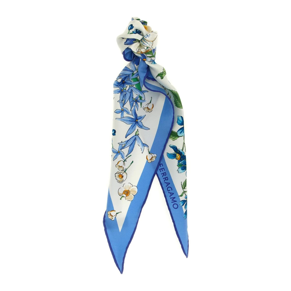 Ferragamo Donna Blu - Silky Scarves - Accessories - One Size - Immagine 4