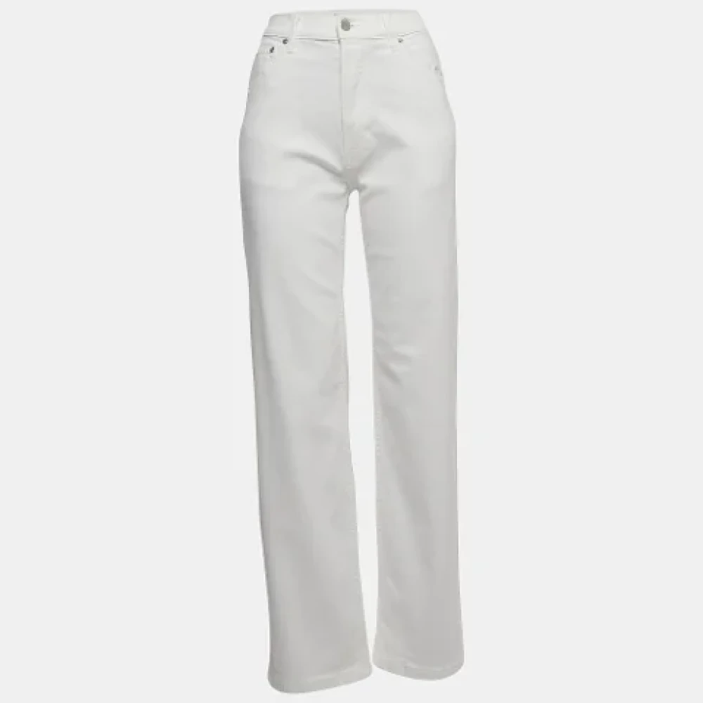 Burberry Vintage Pre-owned Denim jeans White Dames