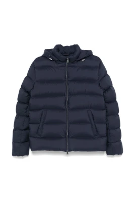 Blå Pufferjacka för män
