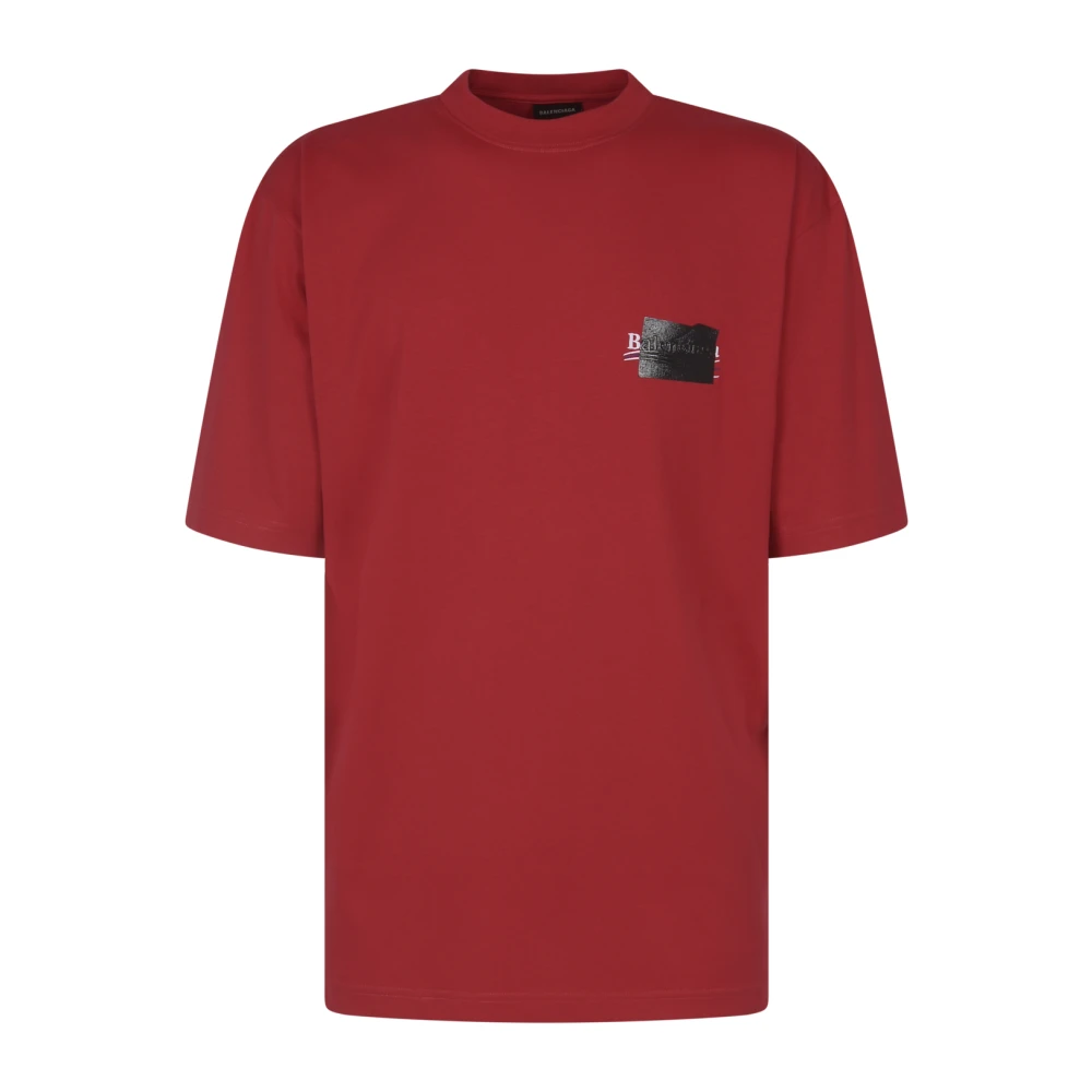 Balenciaga Ruimvallend T-shirt Red Heren