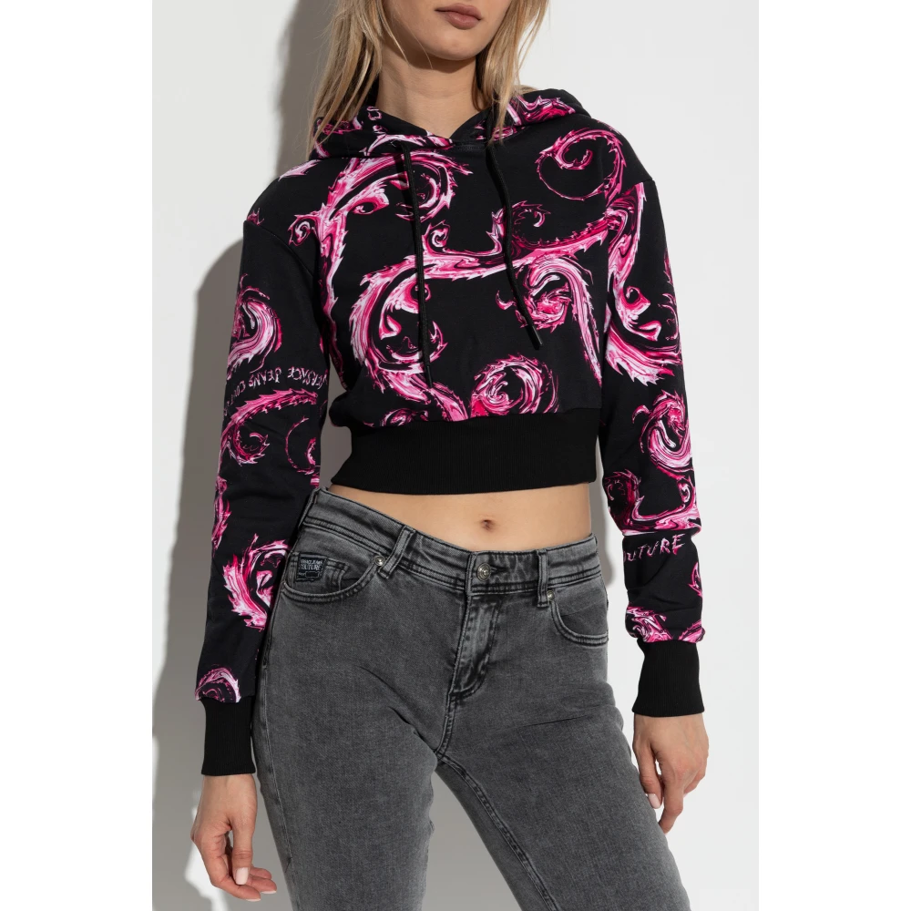 Versace Jeans Couture Capuchontrui Black Dames