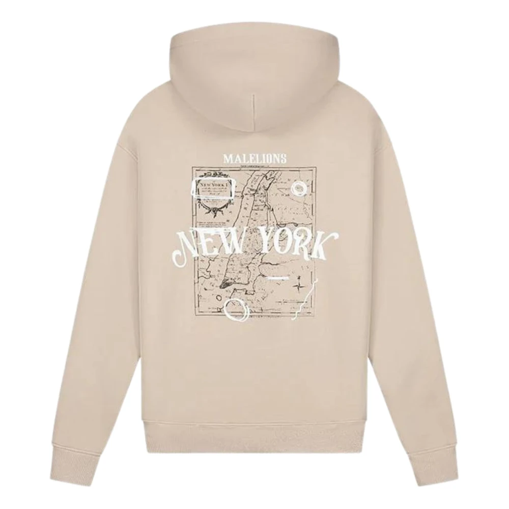 Malelions Beige Sweater Mm1-Aw24-53 Herenlions Beige Heren