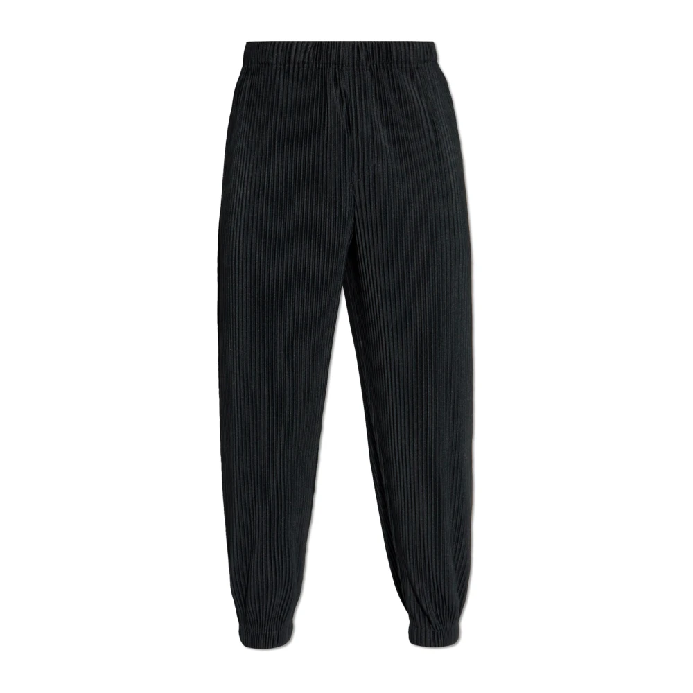 Issey Miyake Geplooide broek van Homme Plisse Black Heren