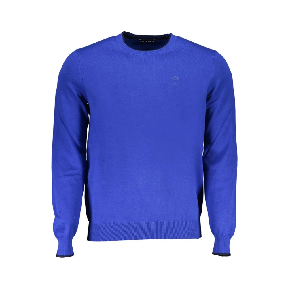 North Sails Katoenen trui met borduurdetails Blue Heren