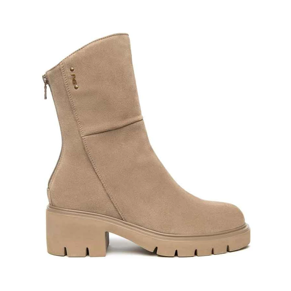 Nerogiardini Outlet Donna Argilla - Stivaletti In Suede - Immagine 2