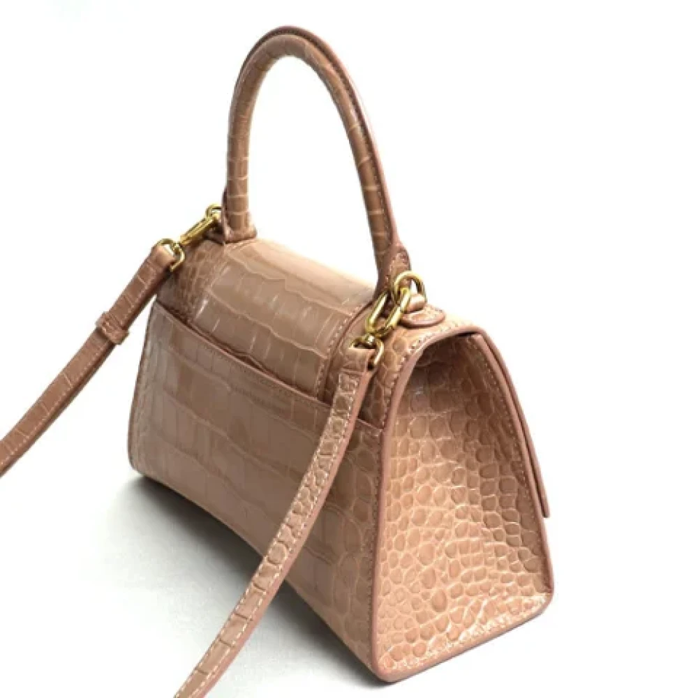 Balenciaga Vintage Pre-owned Leather shoulder-bags Beige Dames