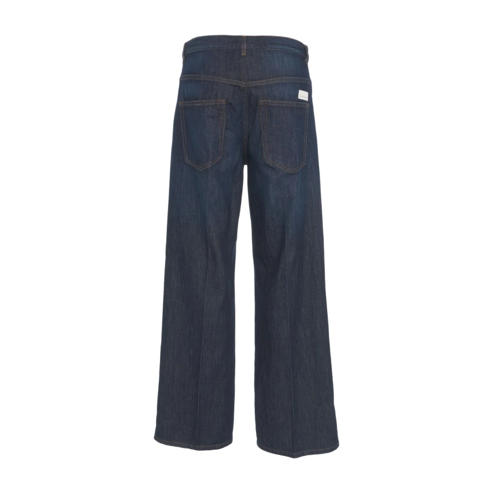 Nine In The Morning Blauwe Wide Leg Elsa Jeans Blue Dames