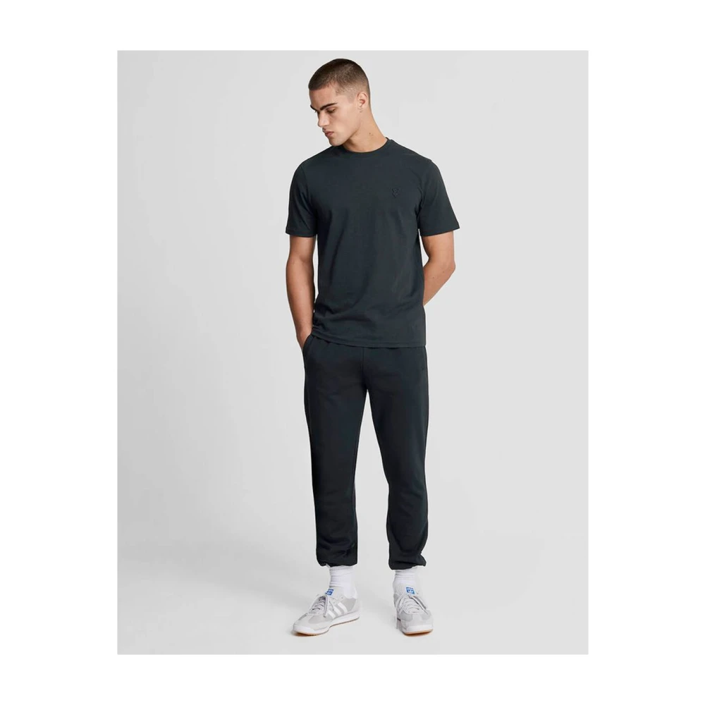 Lyle & Scott Korte Mouw T-shirt Ts400Ton Black Heren