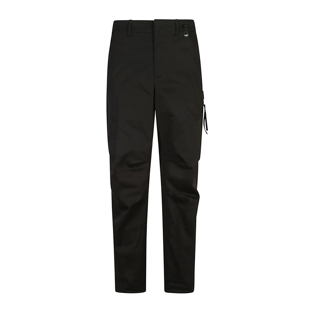 Fendi Zwarte Cargo Broek Aw24 Black Heren