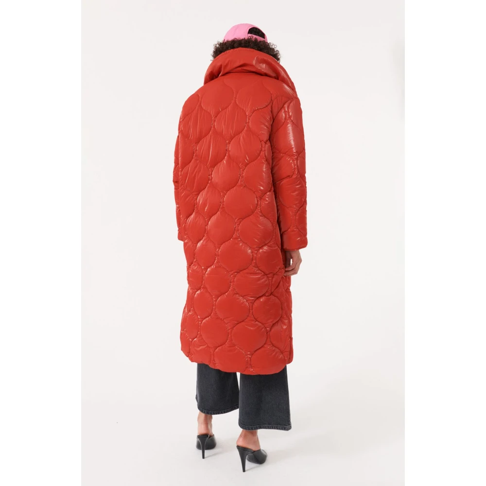 BAUM UND PFERDGARTEN Gewatteerde Polyamide Winterjas Red Dames