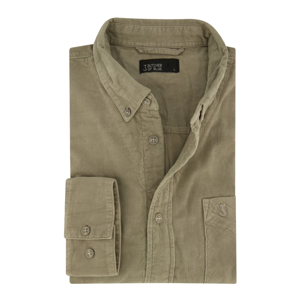 Butcher of Blue Casual Groene Overhemd Green Heren