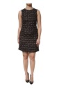 robe-a-line-sans-manches-en-tweed-multicolore