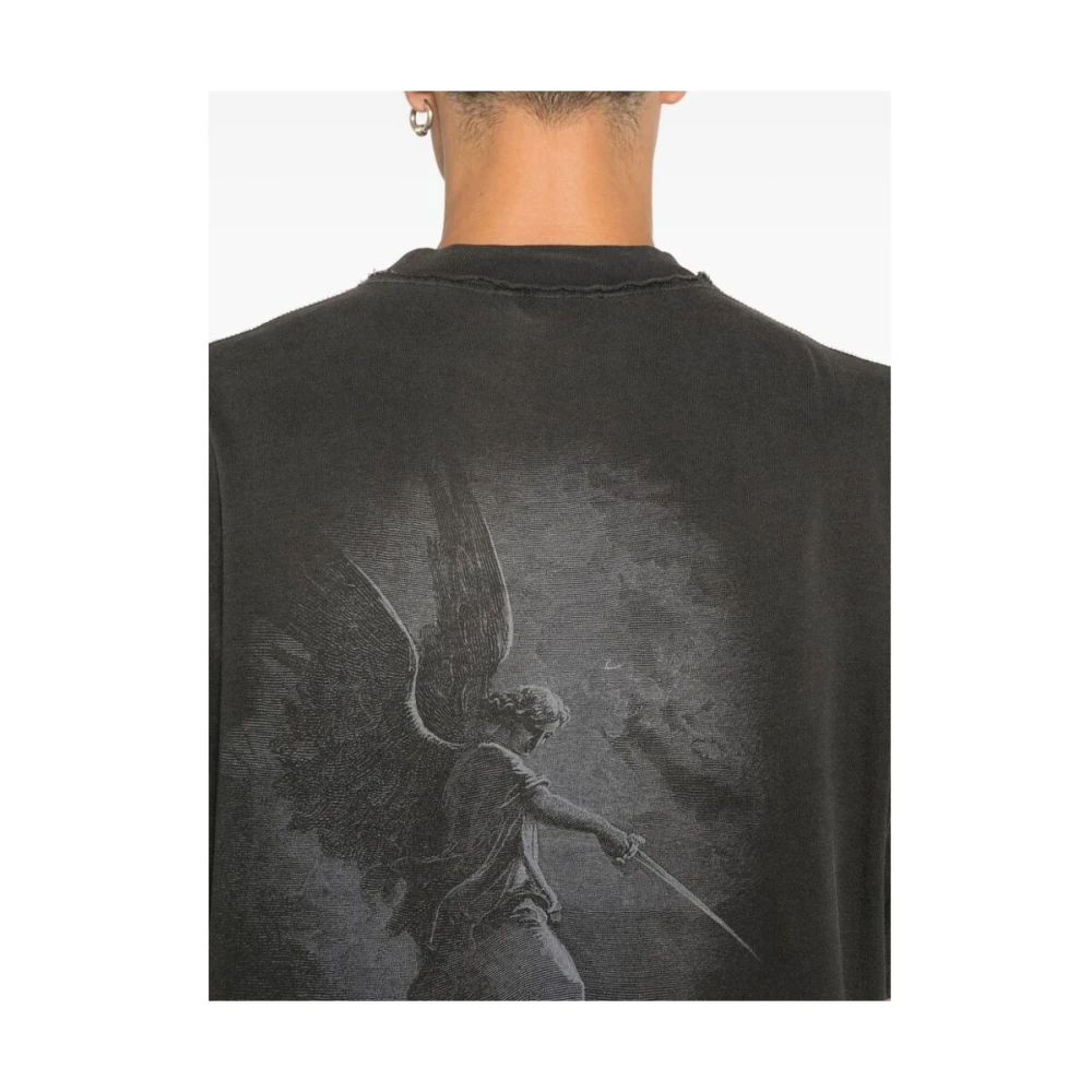 Represent Grafische Print Katoenen T-shirt Gray Heren