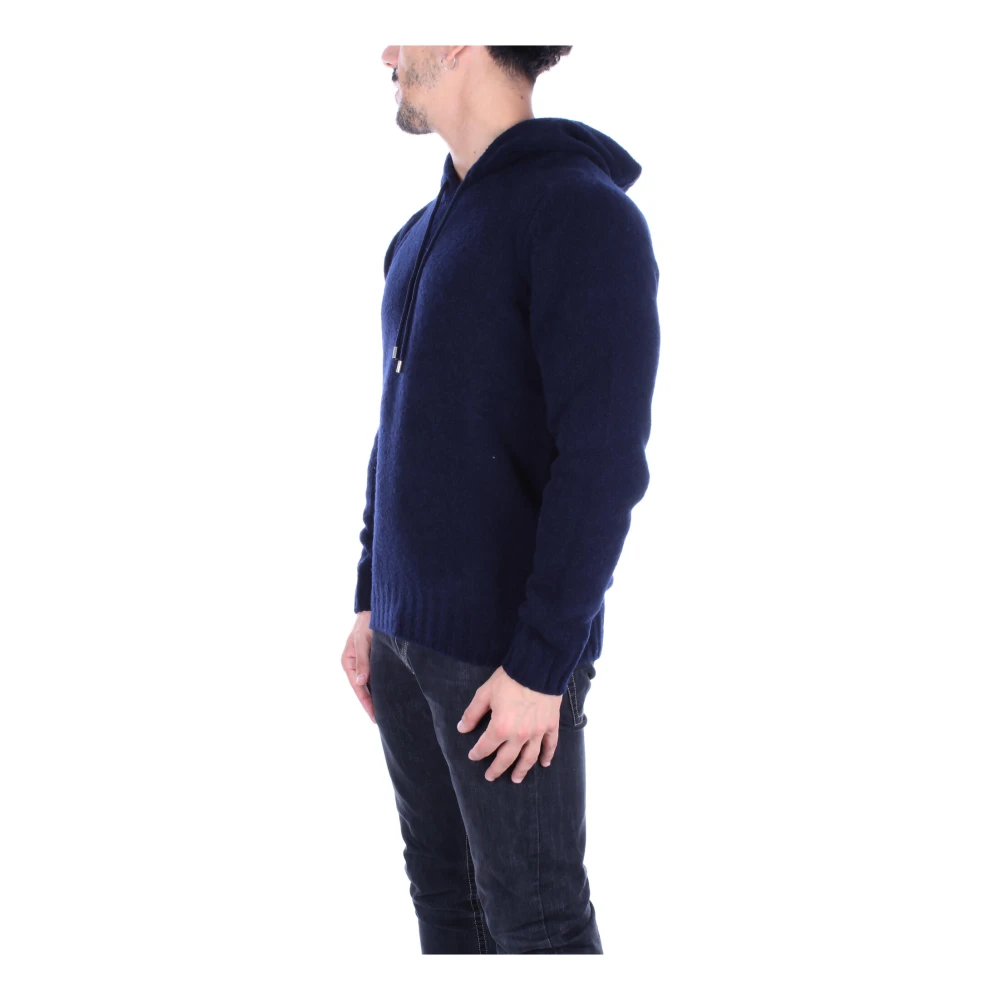 Tagliatore Blauwe Hoodie Blue Heren