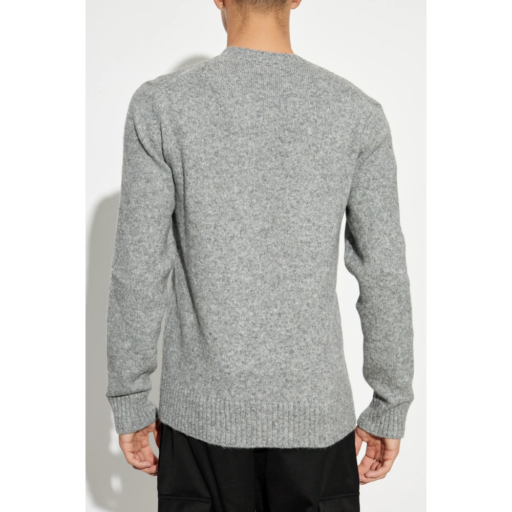 Dolce & Gabbana Trui met geborduurd logo Gray Heren