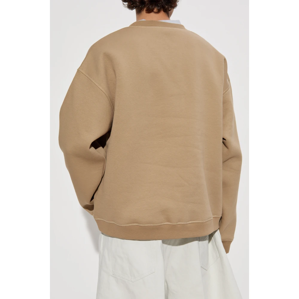 Dsquared2 Sweatshirt met bedrukt logo Beige Heren
