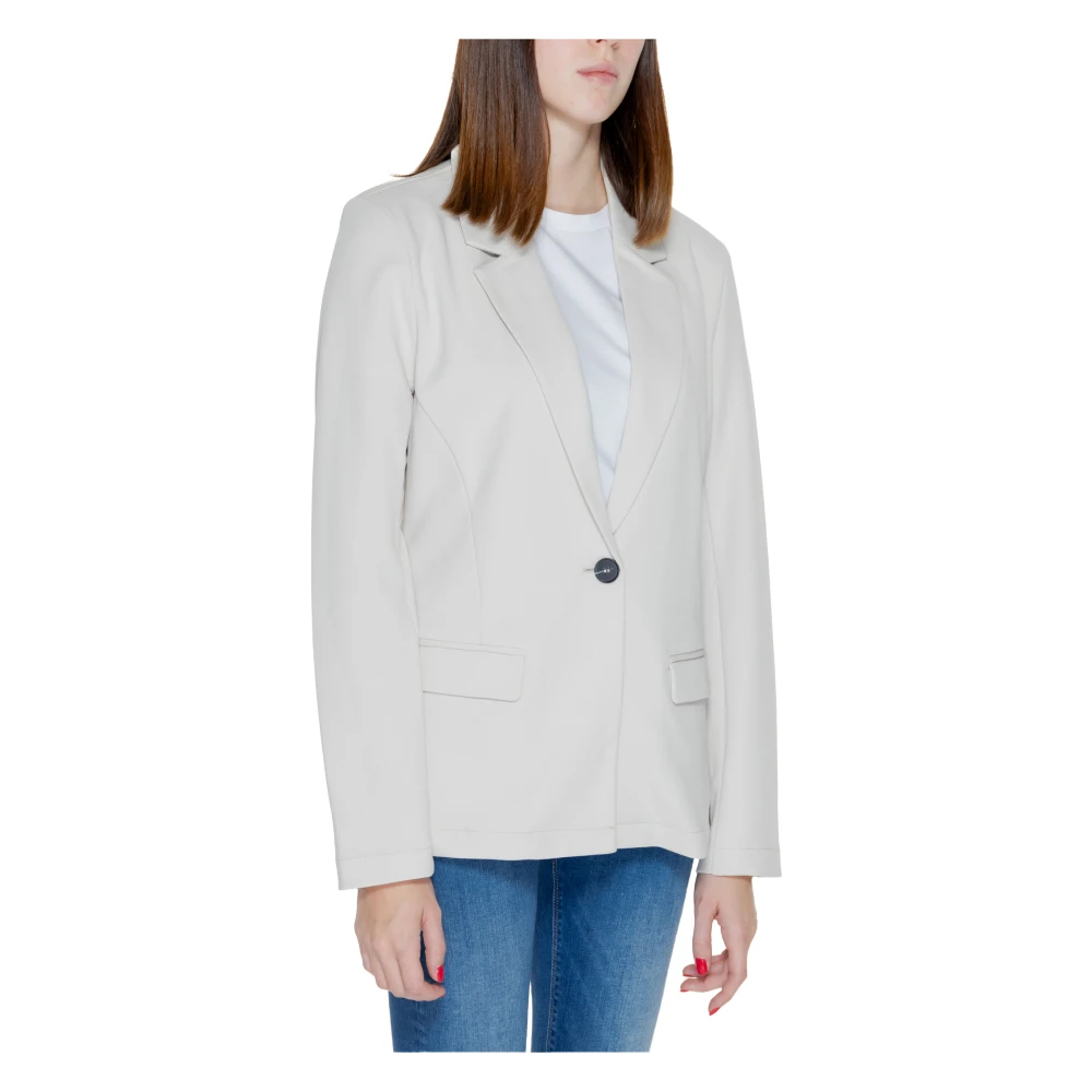 Only Carolina Life Lange Mouw Jas Beige Dames