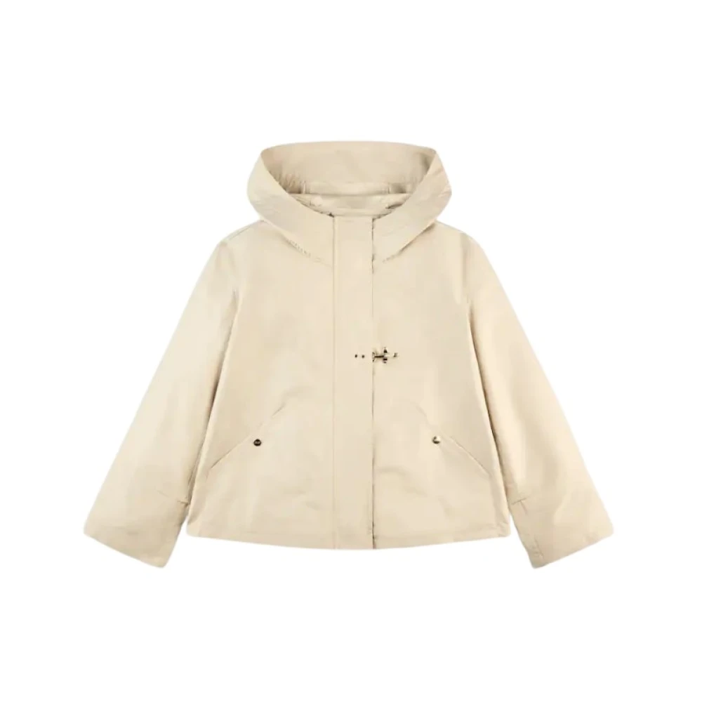 Fay Parka met capuchon en A-lijn Beige Heren