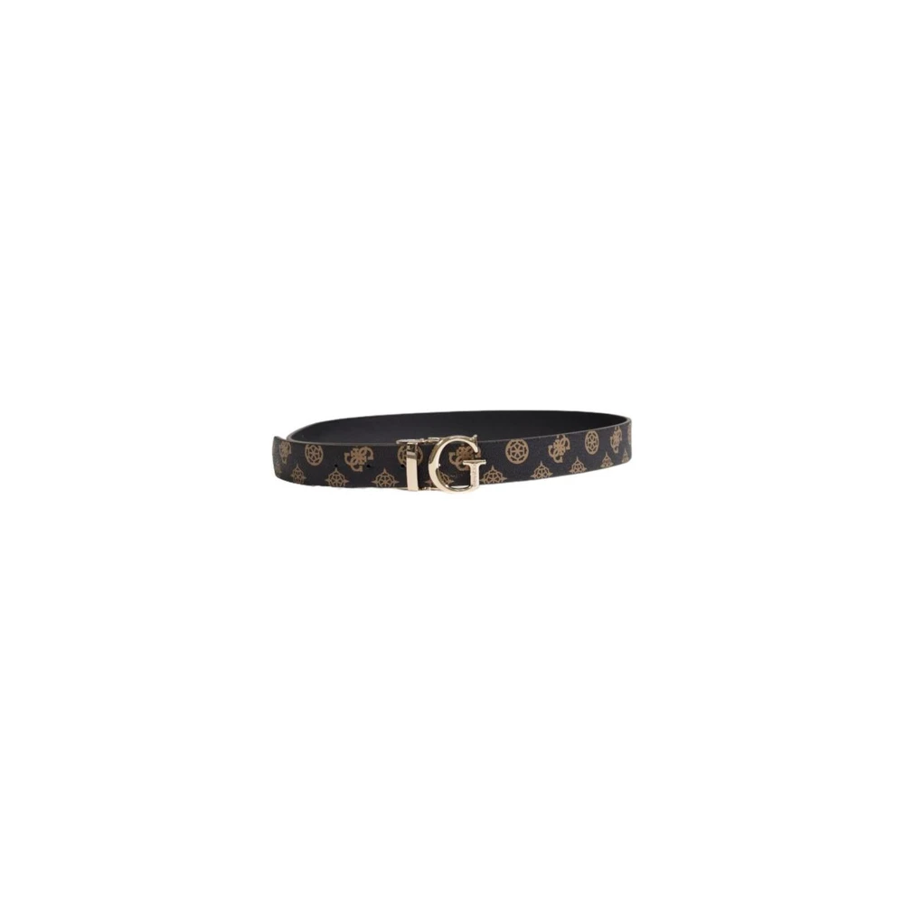 Guess Bruin Polyurethaan Dames Riem Herfst Winter Collectie Brown Dames