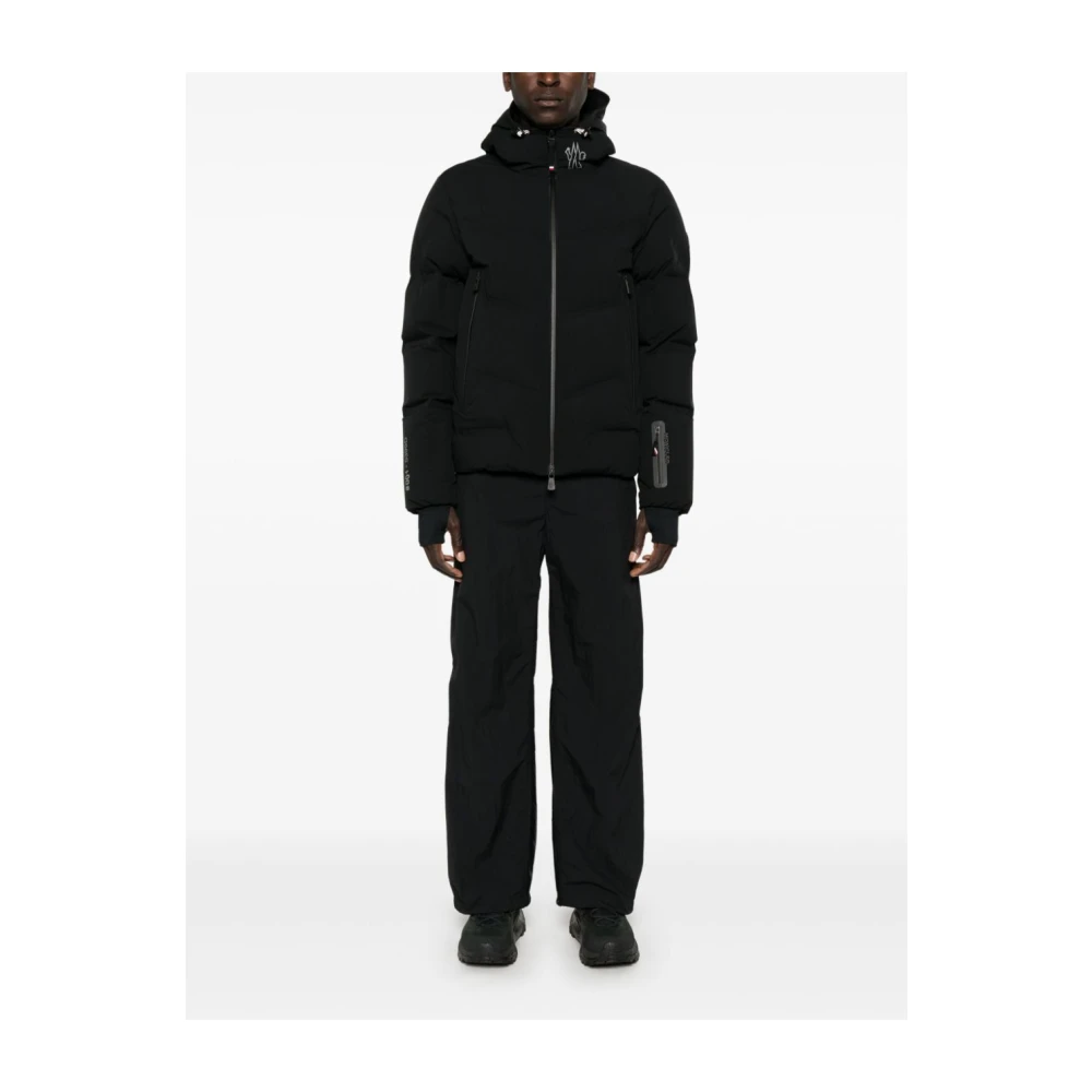 Moncler Zwarte Gewatteerde Donsjas Geïsoleerd Gewatteerd Black Heren