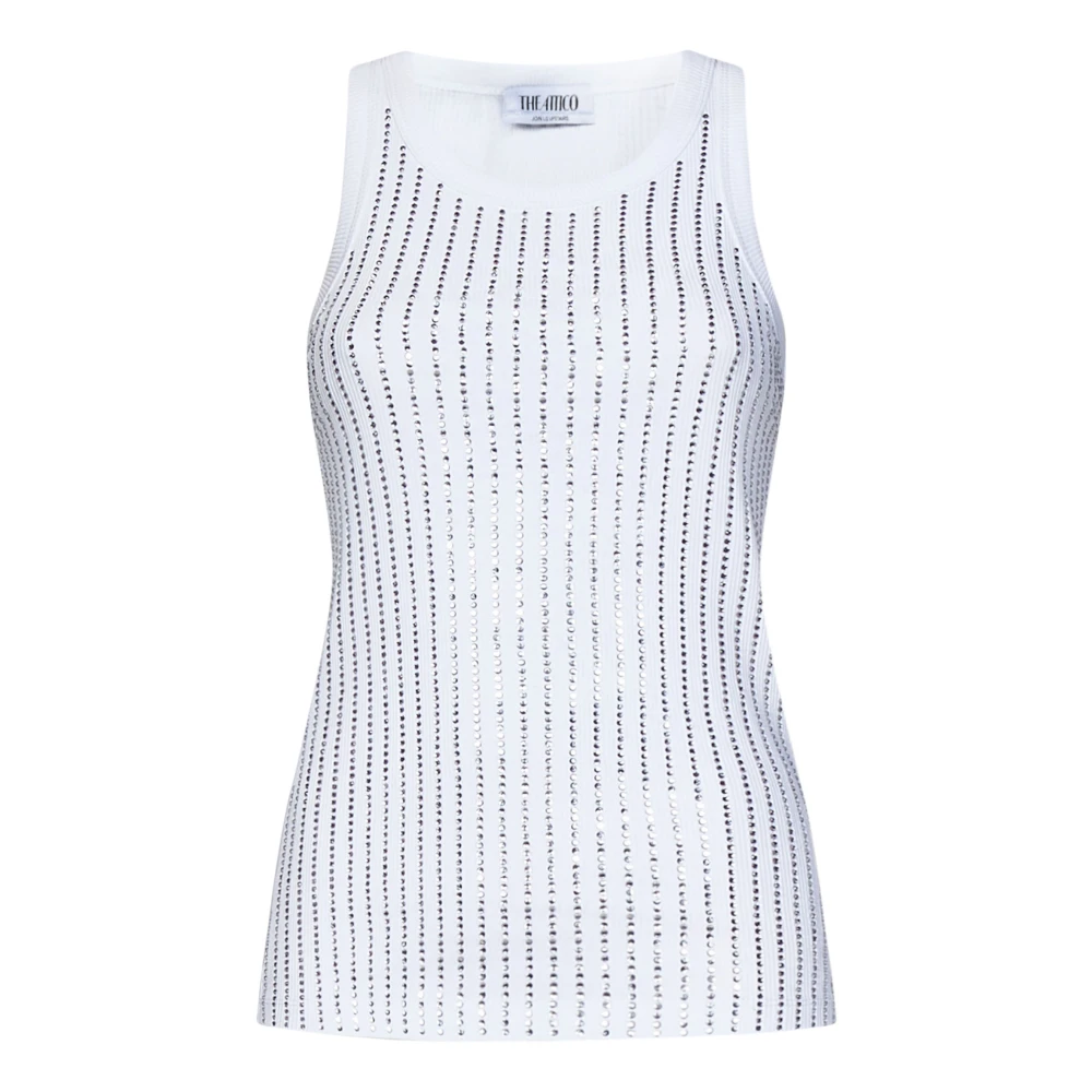 The Attico Women's White Clothing Topwear Ss24 - Sleeveless Tops - Xs - Tops