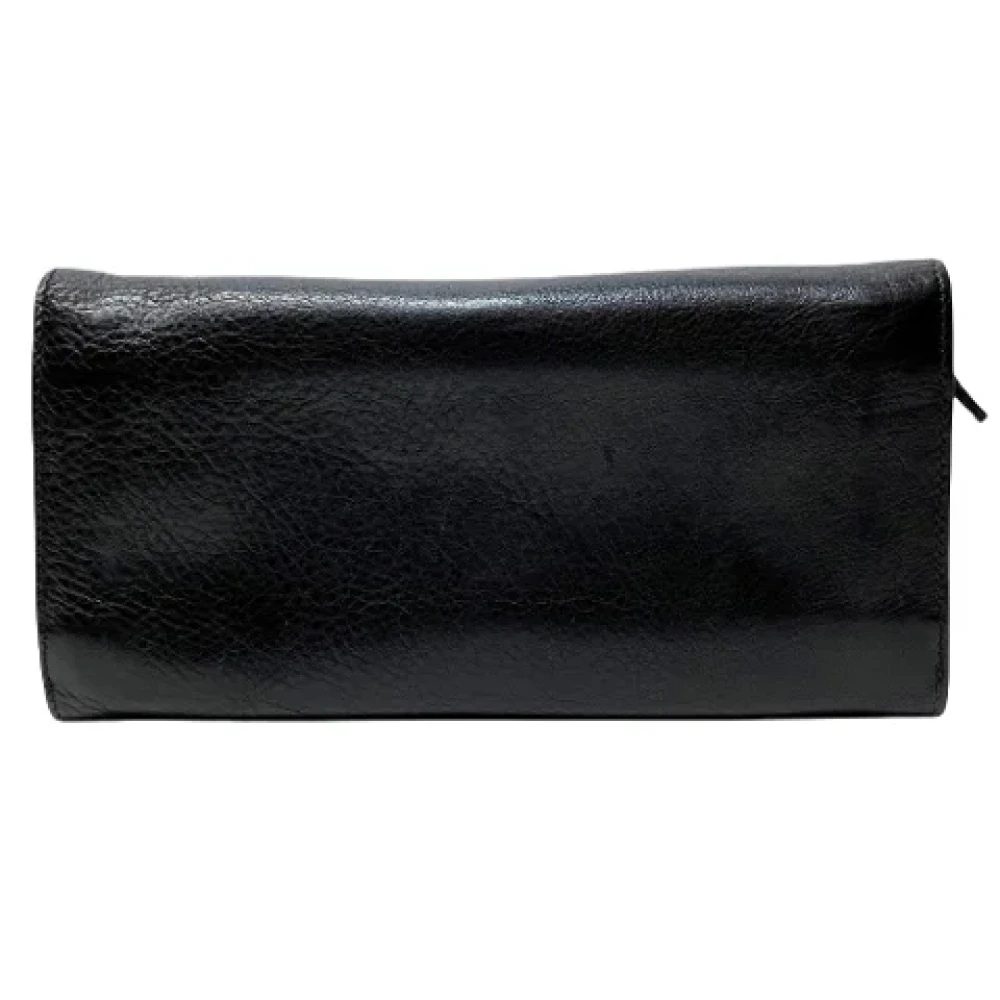Fendi Vintage Pre-owned Leather wallets Black Unisex